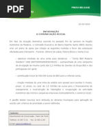 Pressrelease BES - Apoio à Região Autónoma da Madeira