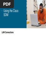 Using The Cisco SDM: LAN Connections