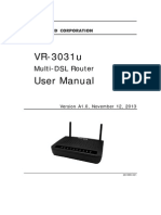 VR 3031u Manual
