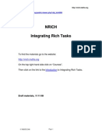 NRICH Integrating Rich Tasks