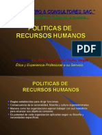 Politicas de RRHH en Org. Publicas.
