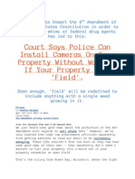 111777569 Court Says Police Can Install Cameras on Your Property Without a Warrent if It is a Field PDF