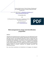 0077 Risk Management in A Large Rural Electrification Programme