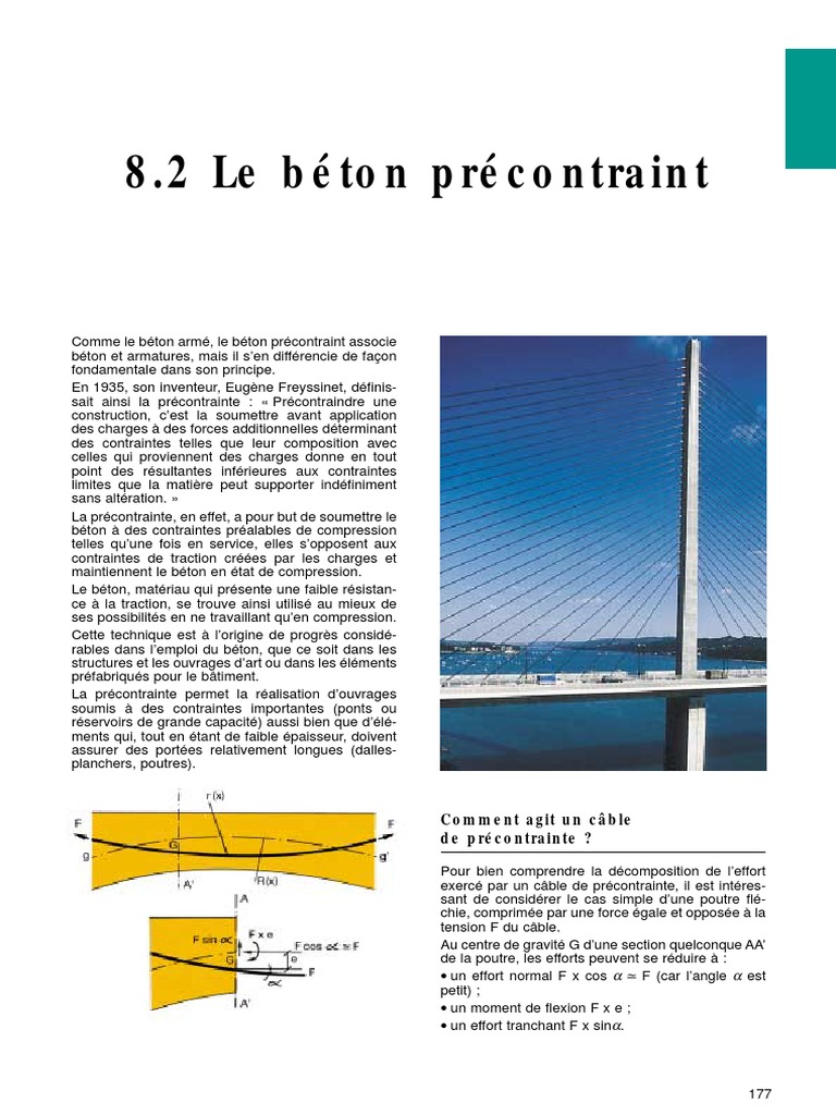 Beton Precontraint | PDF | Béton armé | Obliger