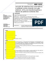 Abnt - NBR 12232 - Proteção Contra Incêndio Com Gás Carbônico (Co2) em Transformadores E Reatores de Potência