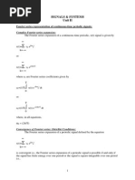 Signals & Systems Unit II: Fourier Series Representation of Continuous-Time Periodic Signals