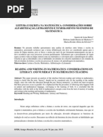 Leitura e Escrita Na Matemática
