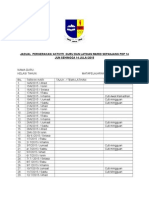 Jadual Pergerakan Guru Dan Latihan Sepanjang PDP