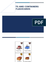Amounts and Containers Flashcards