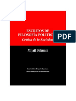 Bakunin Mijail - Escritos de Filosofia Politica I