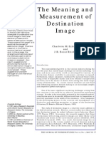 The Meaning and Measurement of Destination Image: Charlotte M. Echtner and J.R. Brent Ritchie