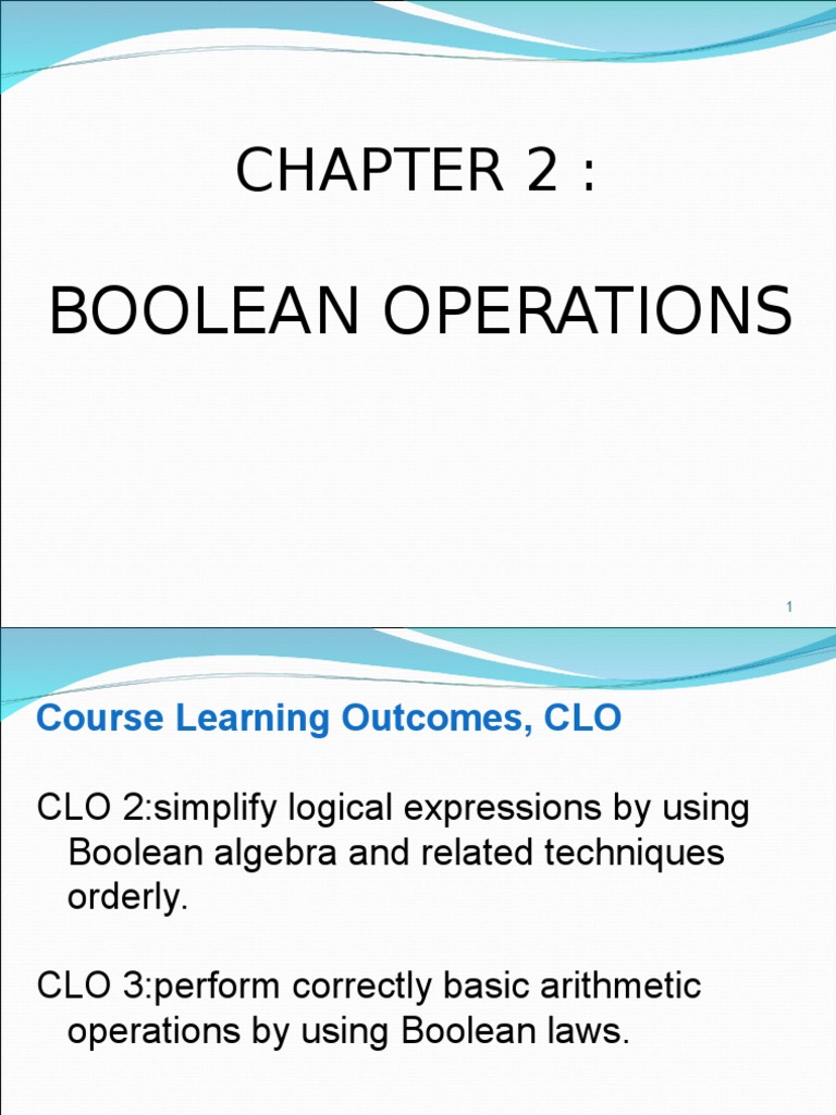 Boolean Logic for Tech Students | PDF | Boolean Algebra | Teaching ...