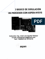 Curso Basico de Simulacion de Procesos Con Aspen Hysys PDF