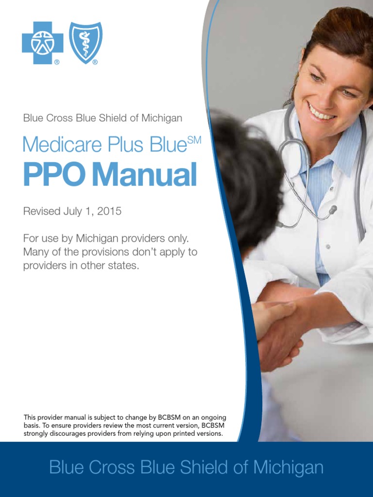 Medicare Plus Blue Ppo Manual PDF Medicare Part D Medicare