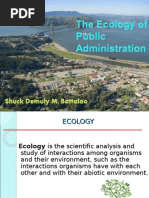Download Report Ecology of Public Administration by Shuck Demuly Battalao SN272692684 doc pdf