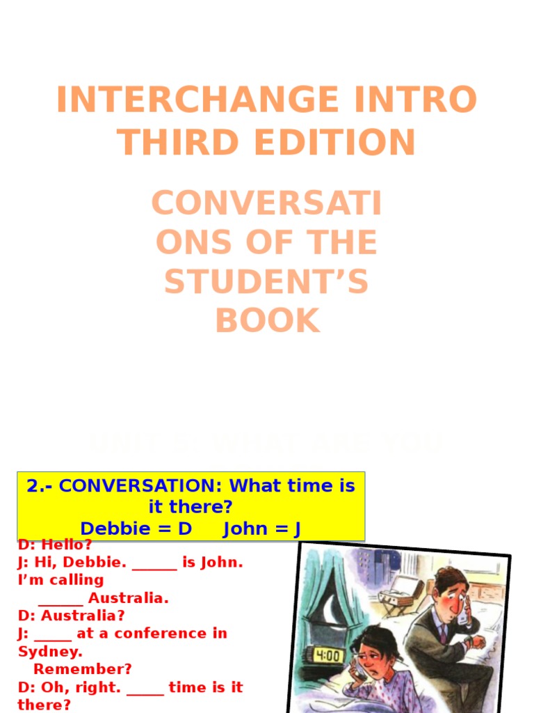 Conversations in Interchange Intro | PDF | Language Arts & Discipline ...