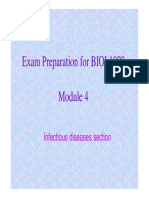 Exam Preparation For BIOL1008: Infectious Diseases Section