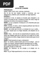Dramatización Del Día de La Madre | PDF