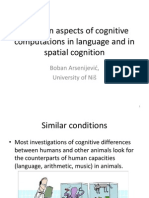 Computational Commonalities Between Language and Space - Petnica - August 2014