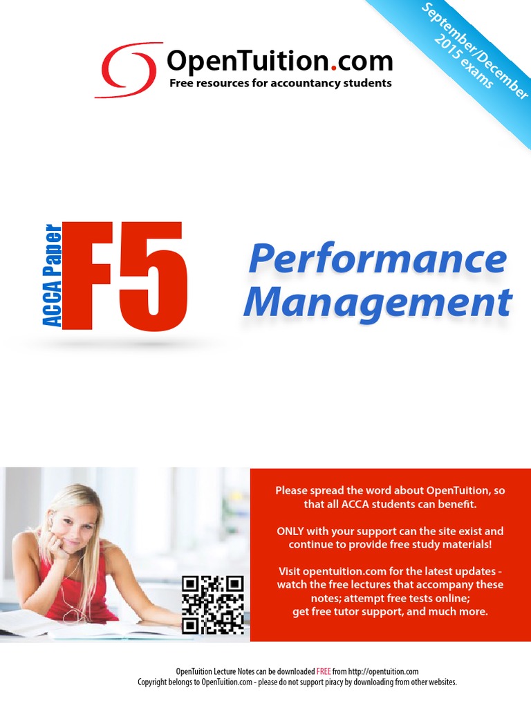 ACCA F5 December 2015 Lecture Notes | PDF | Demand | Price Elasticity ...