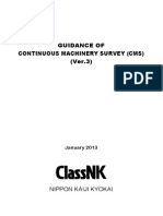 Guidance On Continuous Machinery Survey Cms e