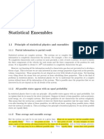 1.1 Principle of Statistical Physics and Ensembles