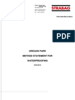 STR CON ORG CI 002 0 Method Statement For Waterproofing