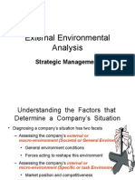 External Environmental Analysis: Strategic Management