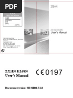 User Manual ZXHN H168N