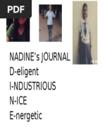 Nadine'S Journal D-Eligent I-Ndustrious N-Ice E-Nergetic