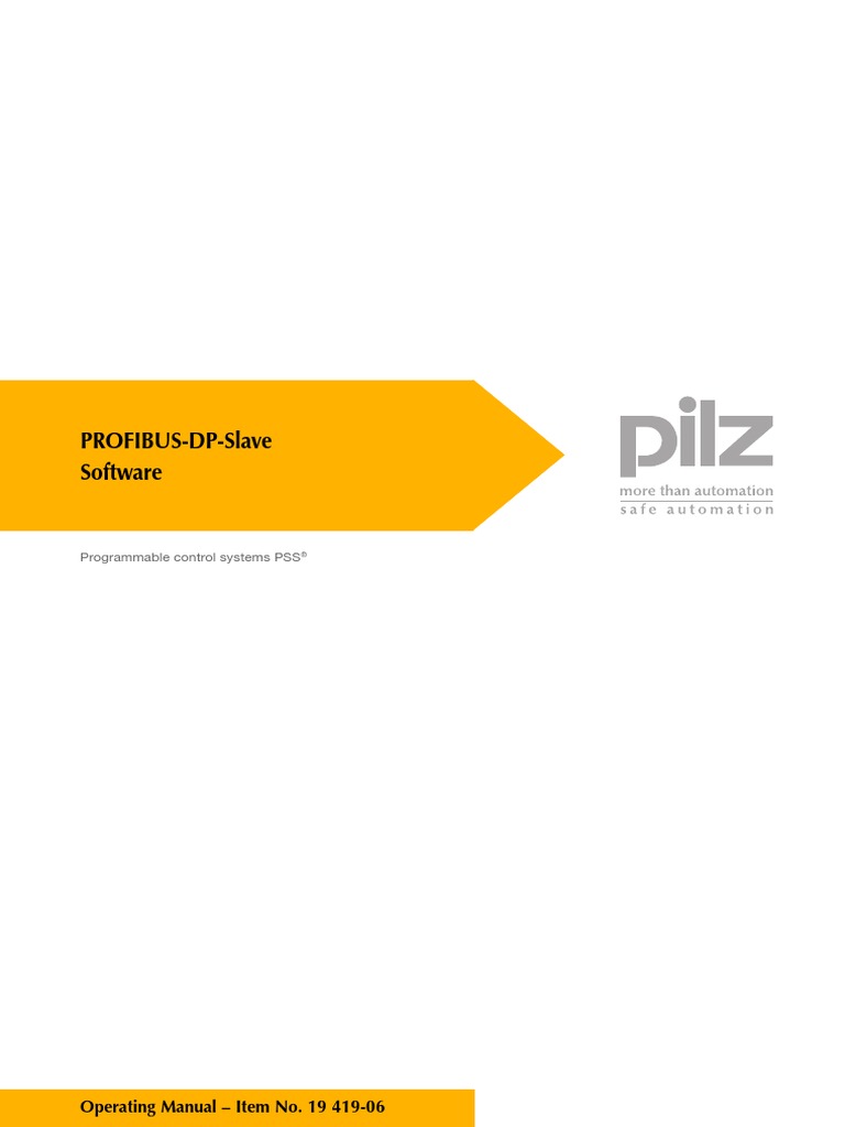 PROFIBUS-DP-Slave Software: Operating Manual - Item No. 19 419-06 | PDF ...