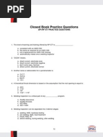 Closed Book Practice Questions