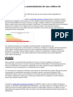 El funcionamiento y mantenimiento de una caldera de biomasa