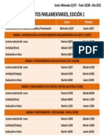 Procedimientos Parlamentarios Ed1 Cronograma