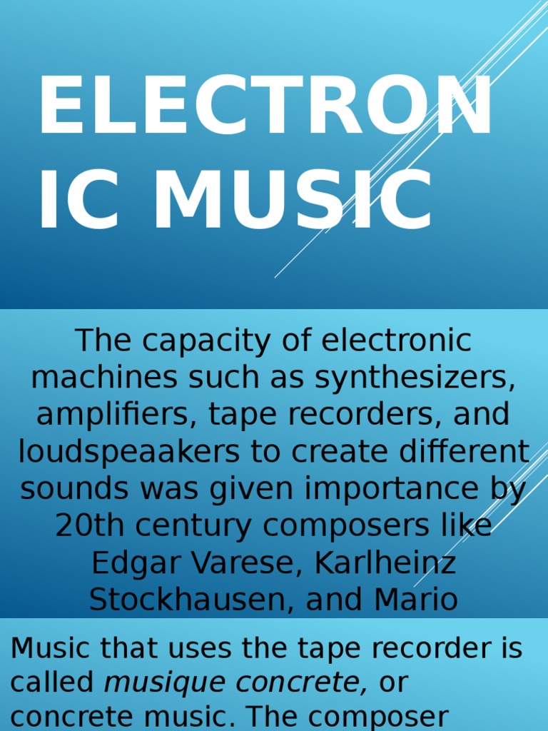 Electronic Music Electronic Music Entertainment