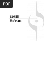 SONAR 8.5 LE User's Guide PDF