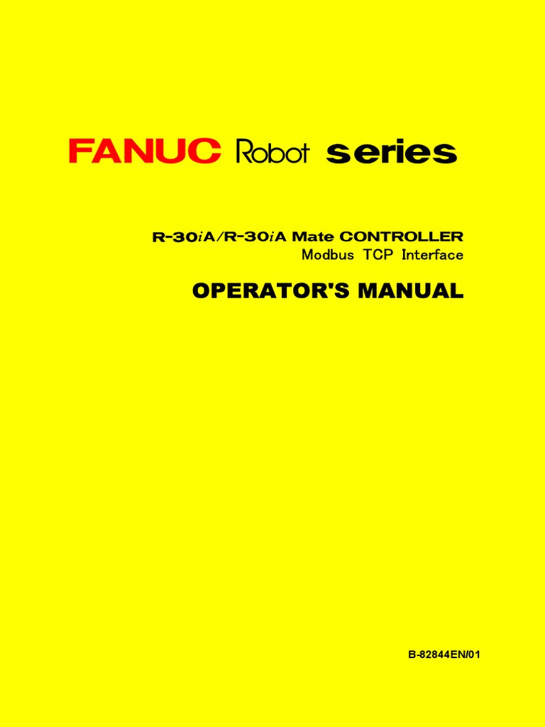 ModBusTCP Setup&Operation Manual [B-82844EN 01] | Network Switch | Computer  Network