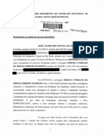 Representação À OAB-SP de José Matos Contra Sérgio Cypriano de Moura Ribeiro Marques PDF