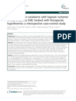 Coagulopathy in Newborns With Hypoxic Ischemic Encephalopathy (HIE) Treated With Therapeutic Hypothermia A Retrospective Case-Control Study