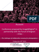 Account.: Conference - Proposed.by - Image&Digital .In. Partnership - With.the - Forum.d'Avignon - Arles