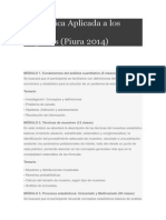 Estadística Aplicada A Los Negocios