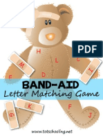 Free - Bandaid Letter Matching Game