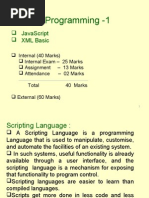 Internet Programming - 1: Javascript XML Basic