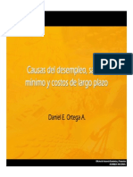 Causas Del Desempleo, Salario Minimo y Costos de LP