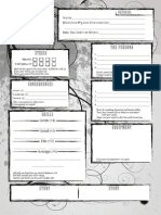 The Demolished Ones - Fillable Character Sheet