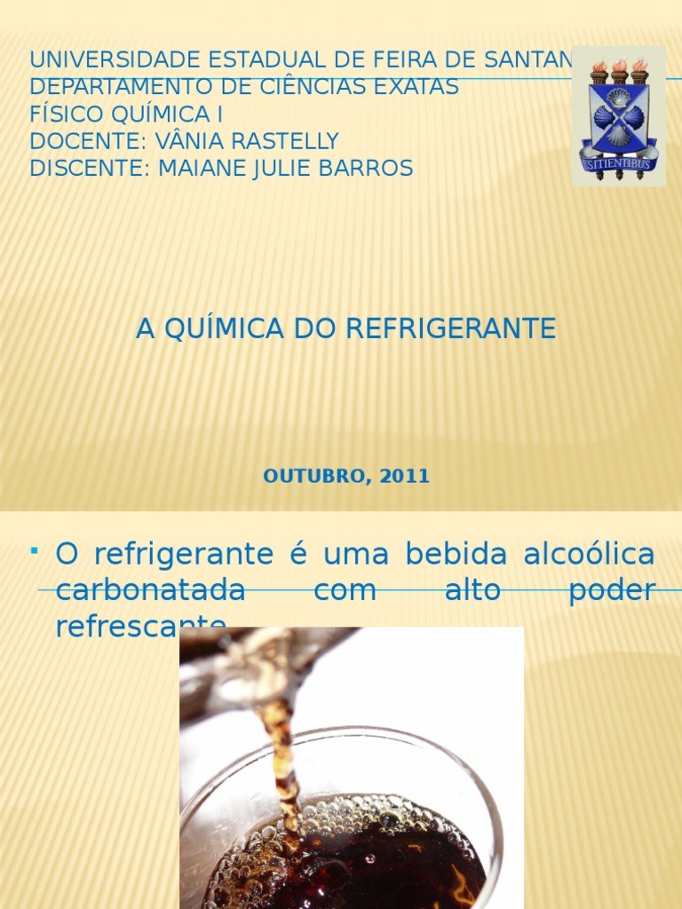 Química e Equilíbrio do Refrigerante | PDF | Bebidas não alcoólicas ...