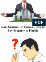 Raul Sanchez de Varona - How To Buy Property in Florida