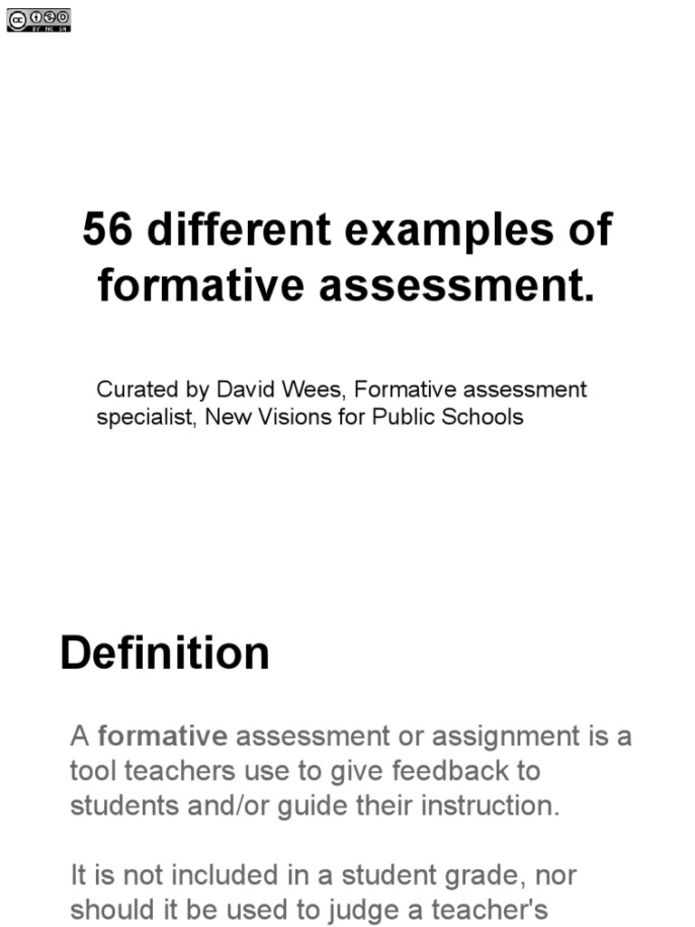 56 Examples of Formative Assessment | PDF | Educational Assessment ...