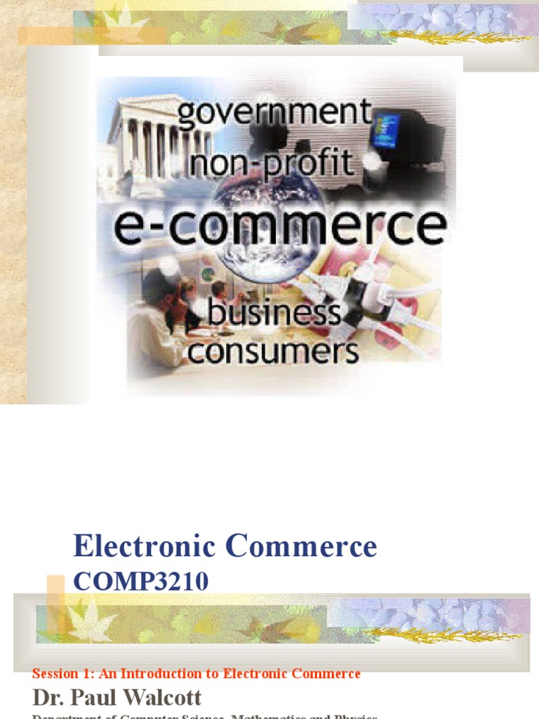 Session1-Introduction To Electronic Commerce | PDF