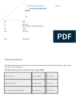 Pre - Intermediary - Revision - Lesson 2